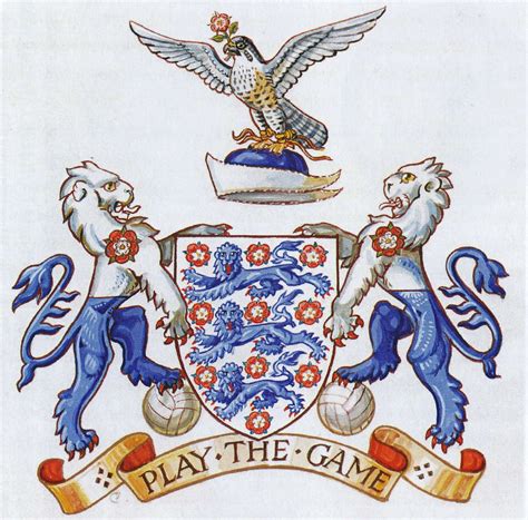 the tudor rose football team|Coat of arms of the Football Association .